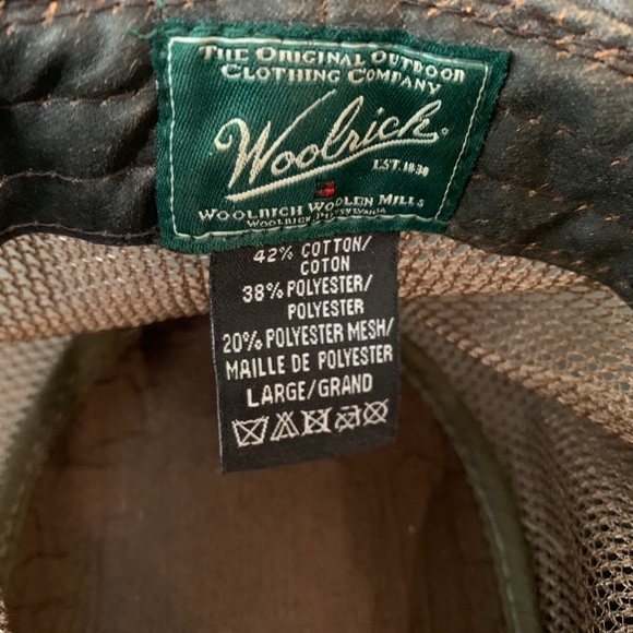 Woolrich Vented Men’s Hat. Size L. No longer available at Woolrich - Picture 4 of 4